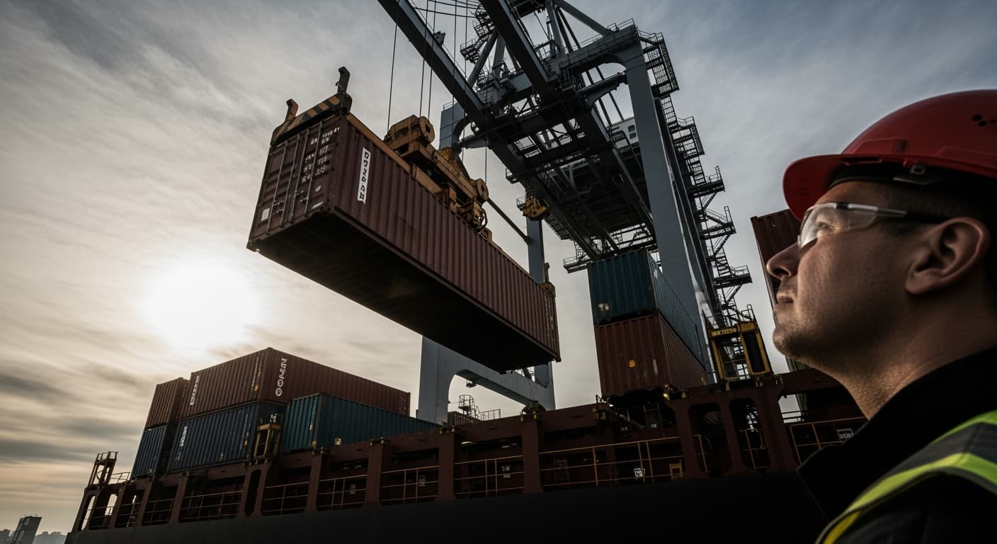 Photographie du site Containers maritimes Chine-Europe — vue 2